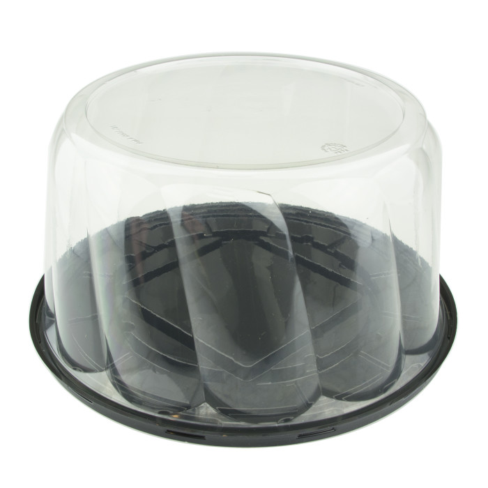 8&quot; DEEP CAKE COMBO BLACK BASE  1025B525SLPG  PACTIV  5.25&quot; 