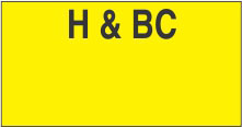 1110 H&amp;BC MONARCH LABELS 17M