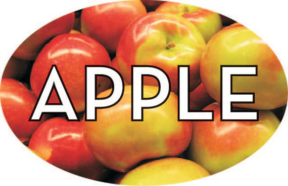 BAKERY LABEL APPLE REALISTIC