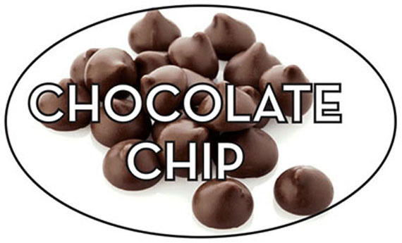 BAKERY LABEL CHOCOLATE CHIP REALISTIC