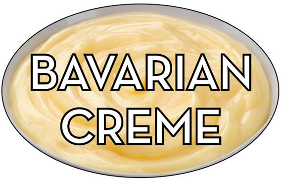 BAKERY LABEL BAVARIAN CREAM REALISTIC