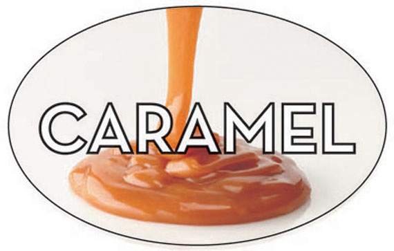 BAKERY LABEL CARAMEL REALISTIC
