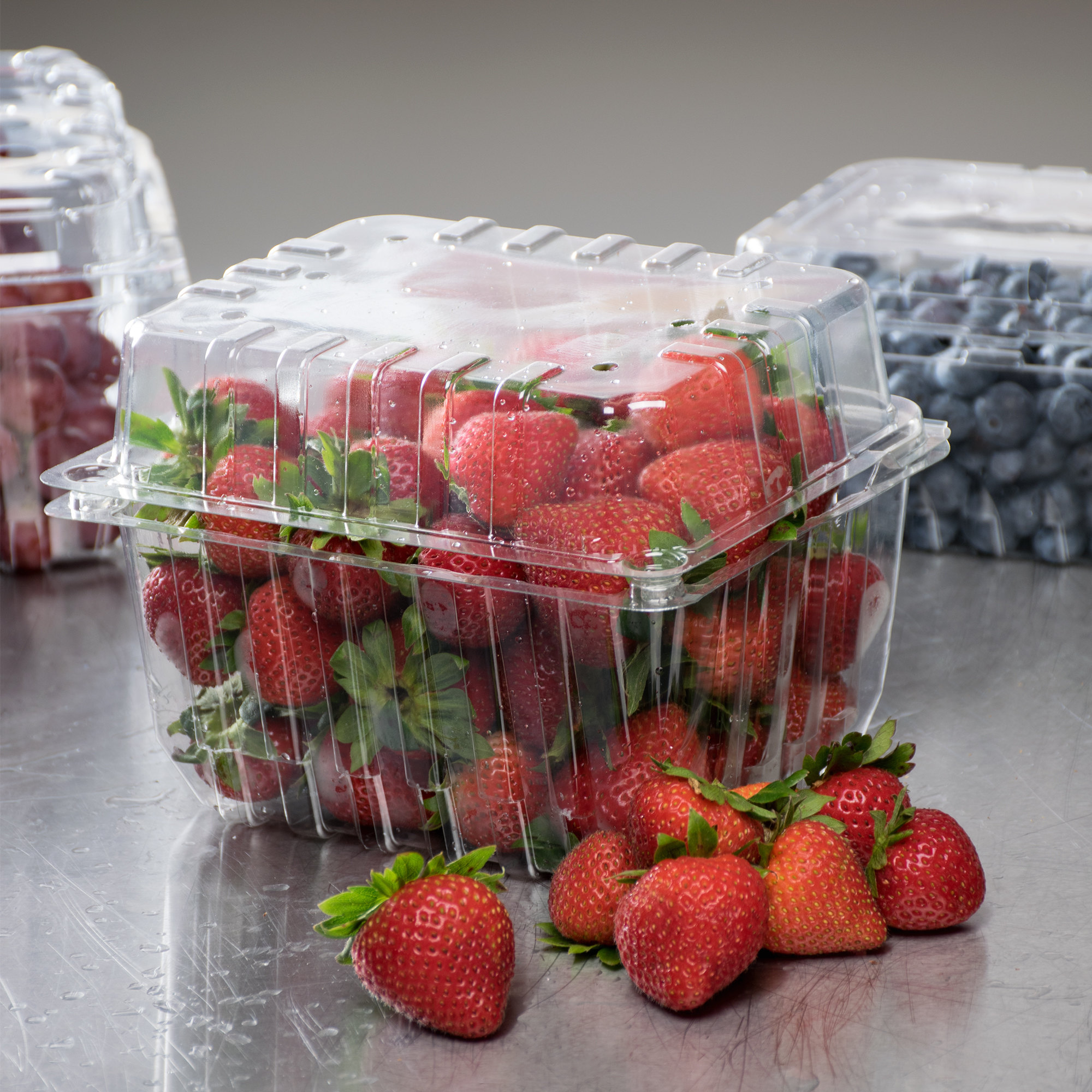 HINGED QUART BERRY CONTAINER VENTED   320/CASE  