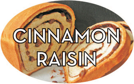BAKERY LABEL CINNAMON RAISIN REALISTIC