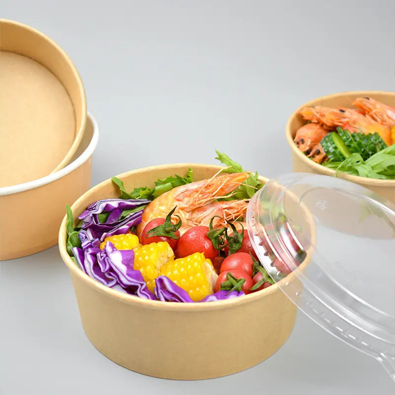 32 OZ. KRAFT ROUND PAPER FOOD  CONTAINER  300/CS