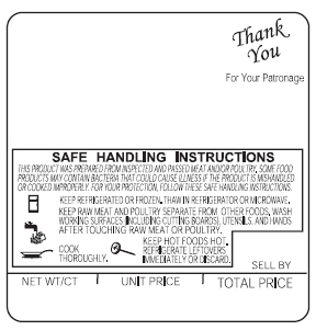 HOBART SCALE LABEL 18VP SS101 16RL/CASE 1250/RLSL