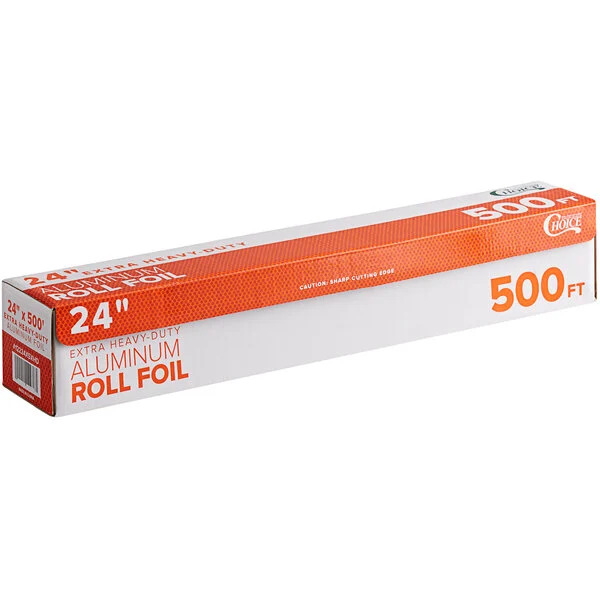 24&quot; X 500 FT EXTRA HEAVY DUTY  ALUMINUM FOIL ROLL   EACH