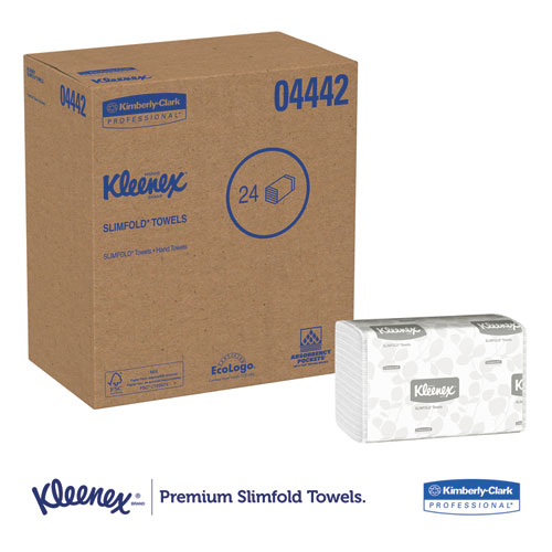04442 KLEENEX SLIMFOLD TOWEL 11.6X7.5 OPEN 9.8X7.5 FOLDED