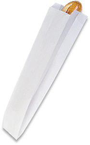 4 X 2.5 X 24  WHITE BREAD BAG A424 1000/CASE ( 1204 )( 