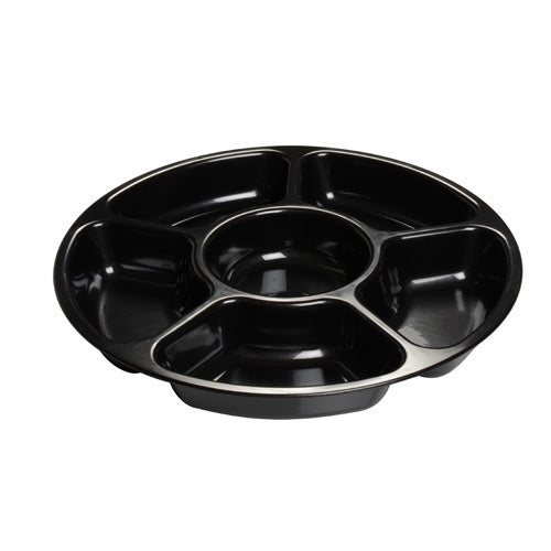 16 BLACK COMPARTMENT CATER TRAY  12/CS