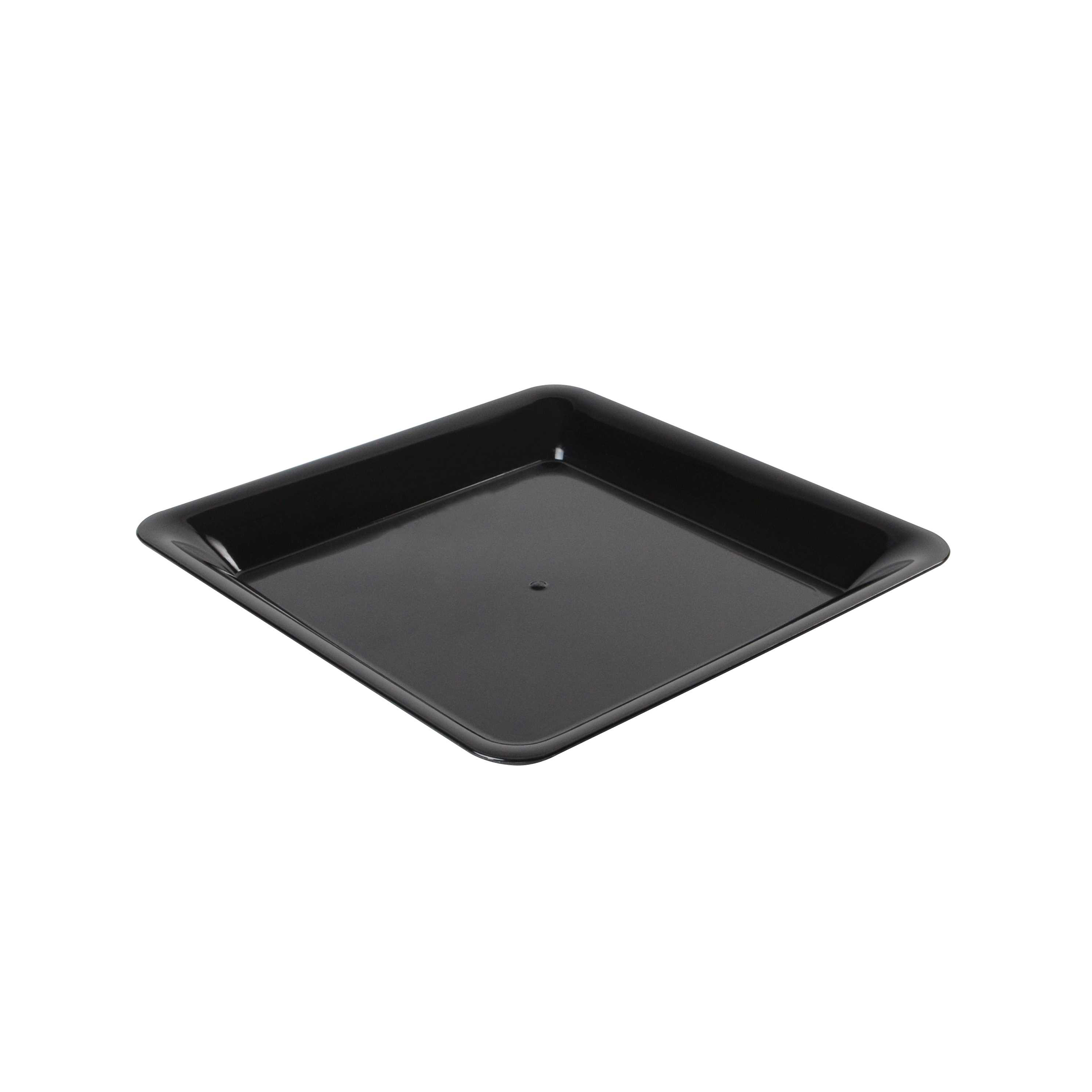 12 X 12 SQUARE BLACK CATER TRAY FINELINE SQ4212BK  25/CS