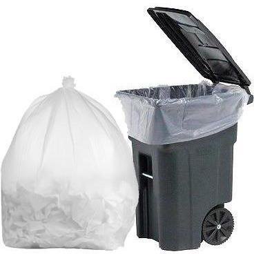 50 X 64 CLEAR TRASH LINER 65 GALLON  1.2 MIL 50/CS