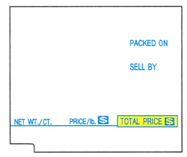 TEC 66-30 UPC SCALE LABEL SS406 16/600