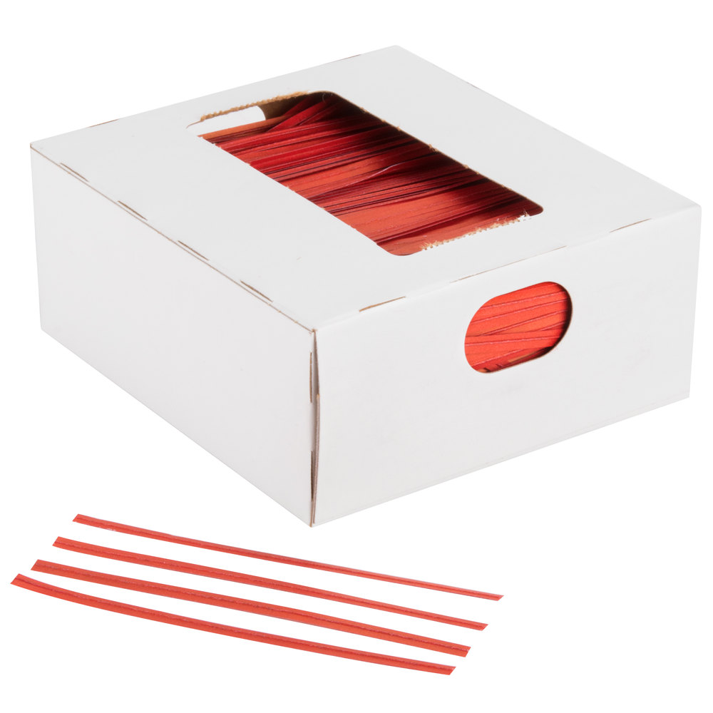 4 TWIST TIES RED 2000