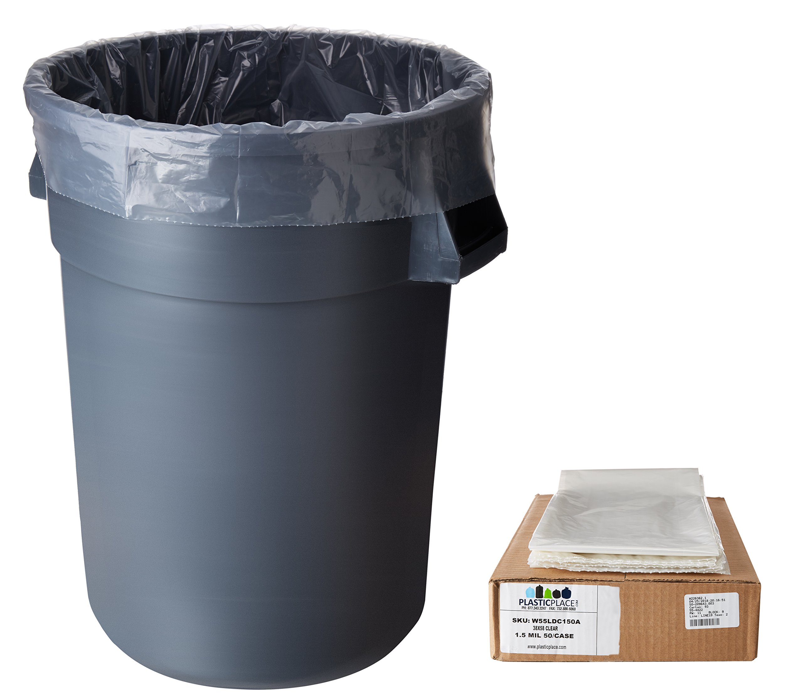 38 X 58 OR 22 X 16 X 58 CLEAR LINER 1.1MIL 100/CASE