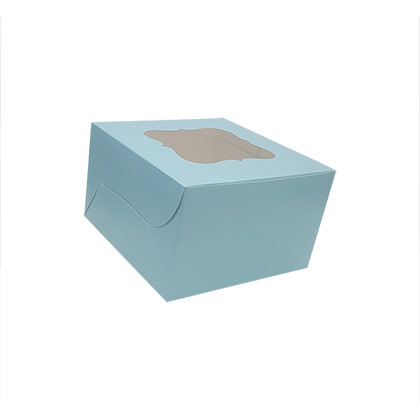 8 X 8 X 5 WHITE WINDOW CAKE BOX  100/CS
