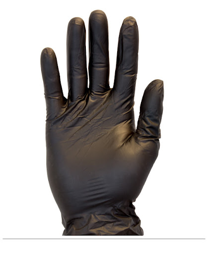 EXTRA LARGE BLACK VINYL GLOVE PREMIUM POWDER FREE  1000/CS