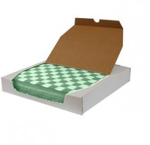 DELI SHEETS GREEN/WHITE CHECK 12 X 12 3000/CASE