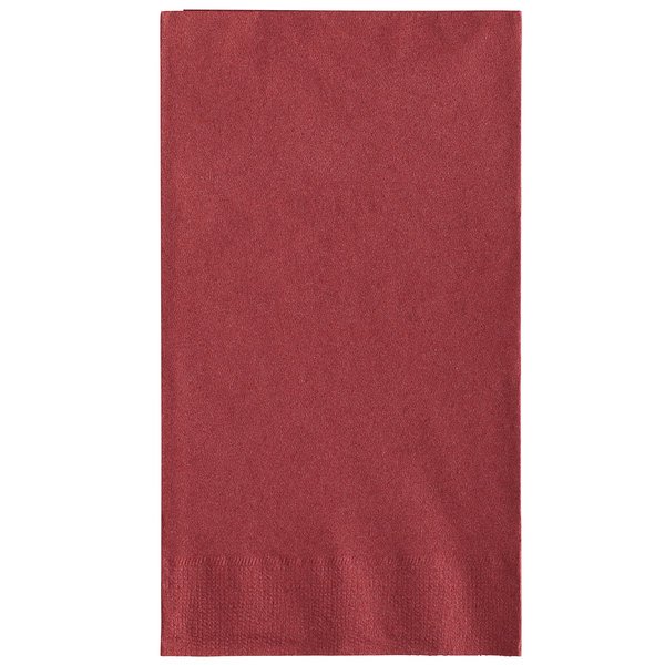 BURGUNDY DINNER NAPKIN 2 PLY 15 X 17 1000/CASE