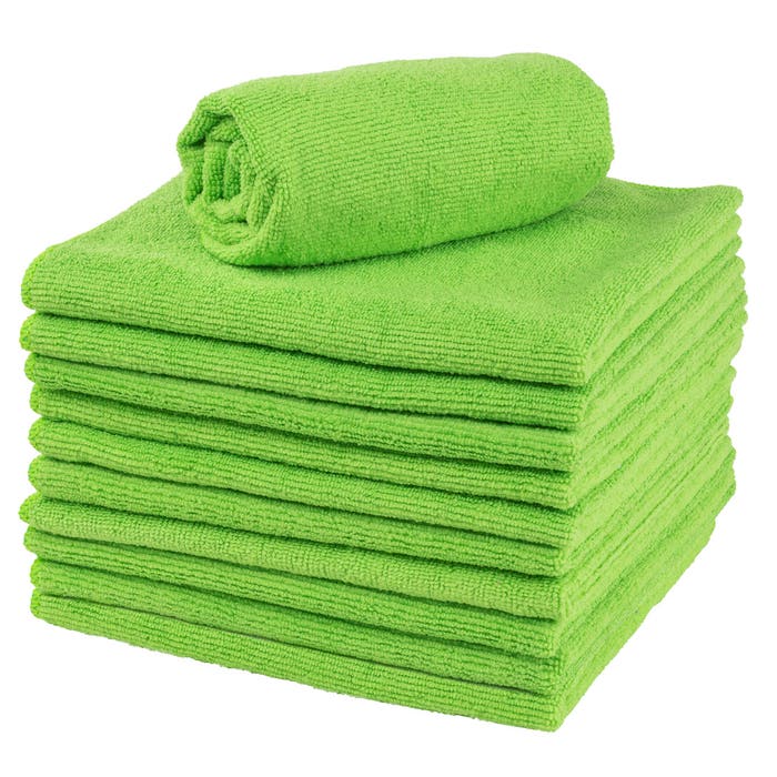 MICROFIBER CLOTH GREEN 16 X 16    12/CS