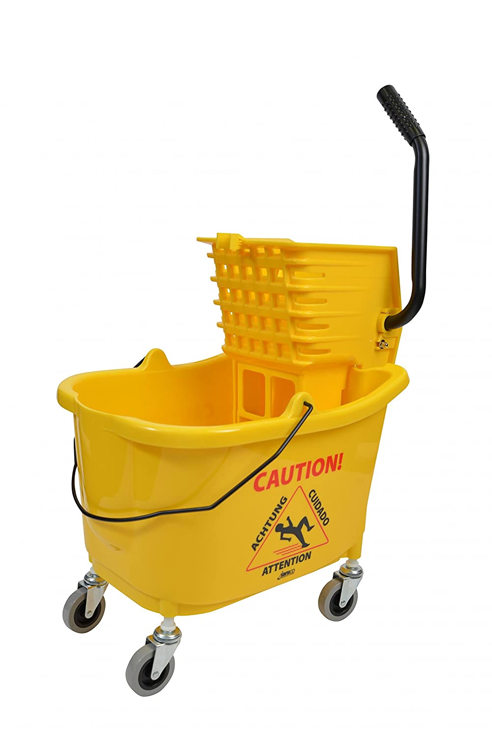 MOP BUCKET &amp; WRINGER YELLOW    EACH