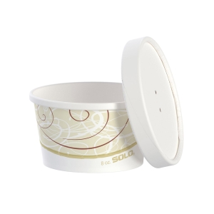 8 OZ SOLO PAPER FOOD CONT.  COMBO SYMPHONY 250/CS  