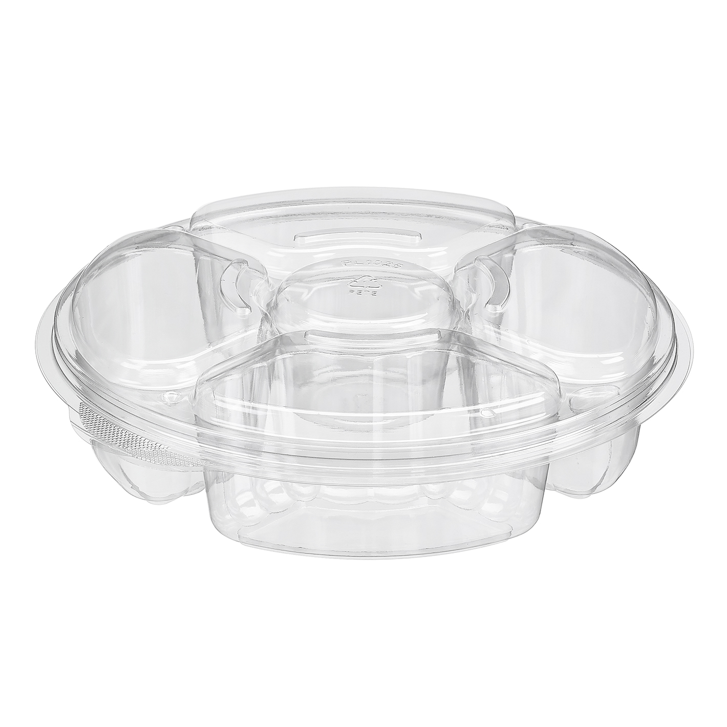 10&quot; PRODUCE TRAY INLINE PLO54C 100/CASE  5 COMPART.