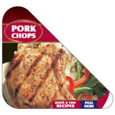 PORK CHOP CORNER LABEL W/RECIPE