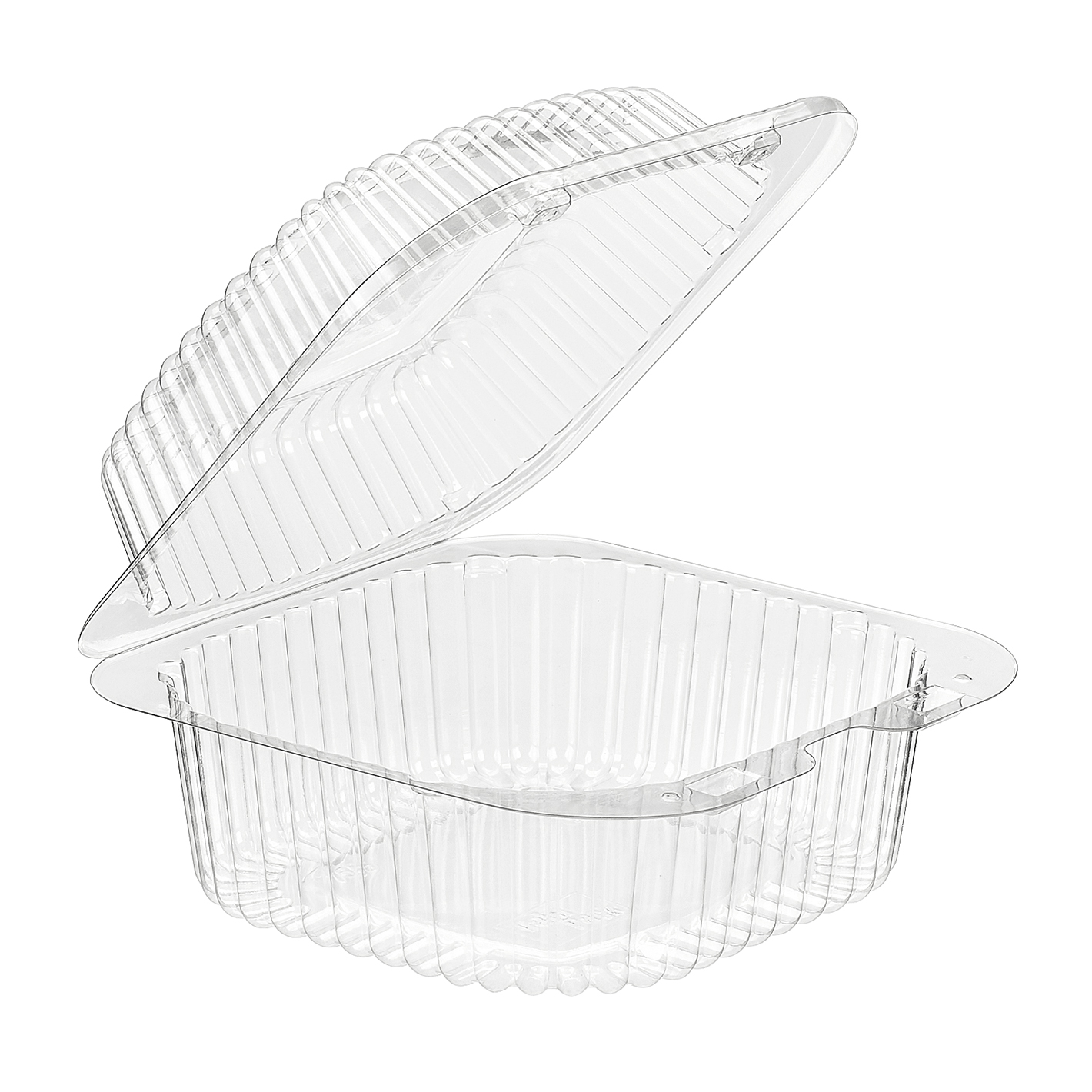 6&quot; PLASTIC HINGED CONTAINER 500/CASE (VPP756)