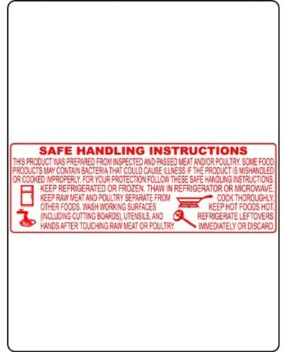 BIZERBA SCALE LABEL 75MM WITH SAFE HANDLING  24/580