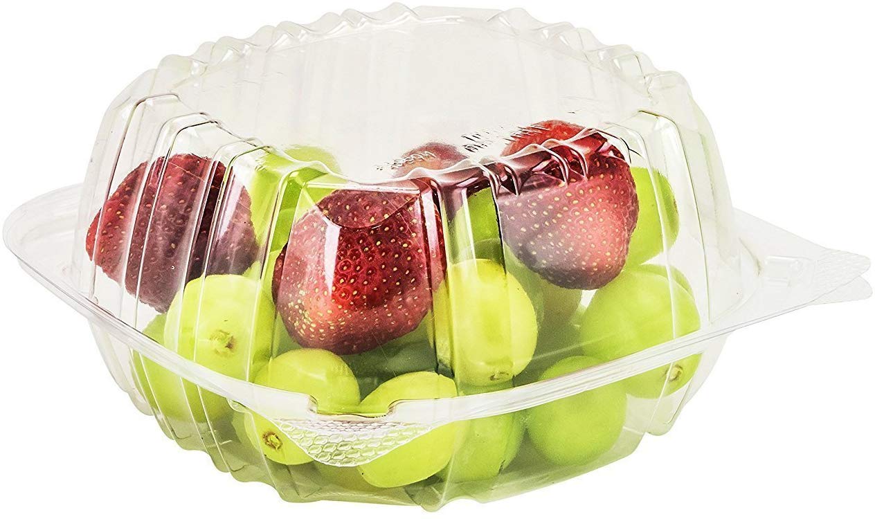 6 INCH DART CLEAR HINGED CONTAINER C57PST1  500/CS