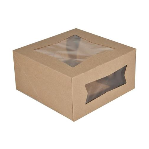 10 X 10 X 5 KRAFT DOUBLE  WINDOW BOX 23053K 150/ BUNDLE