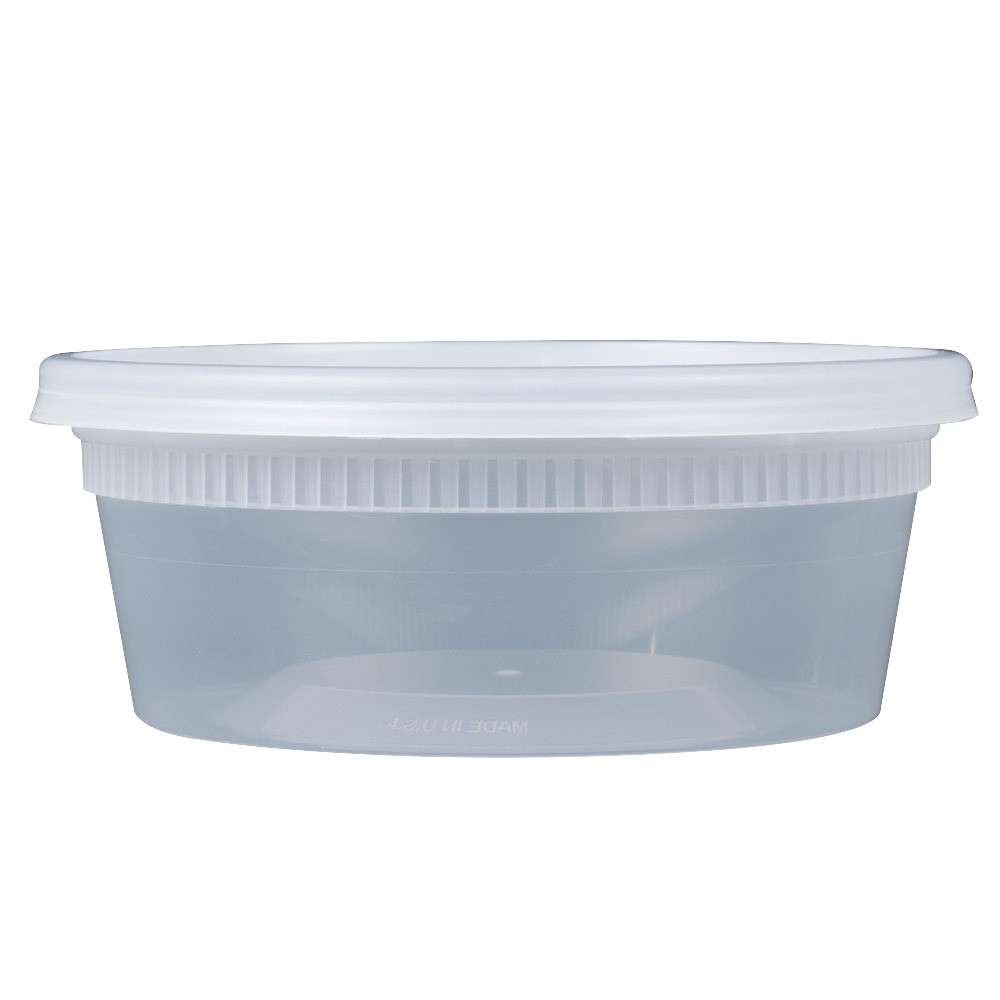 8 OZ. HEAVY PLASTIC DELI COMBO 240/CS YL2508