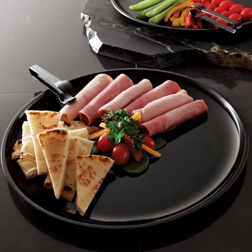 12&quot; EMI BLACK PARTY TRAY 25/CS  EMI420BLK