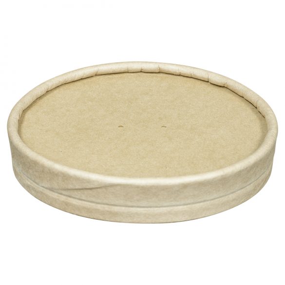 LARGE PAPER LID KRAFT SOUP CONTR. FITS  32 OZ.   500/CS