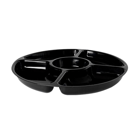 12 BLACK COMPARTMENT CATER TRAY 25/CASE