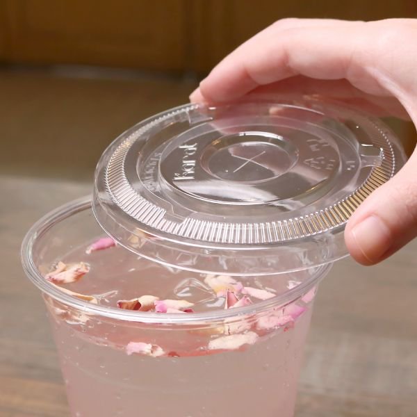 KARAT CLEAR STRAW SLOT LID  (98MM) PET 1000/CS  FITS 